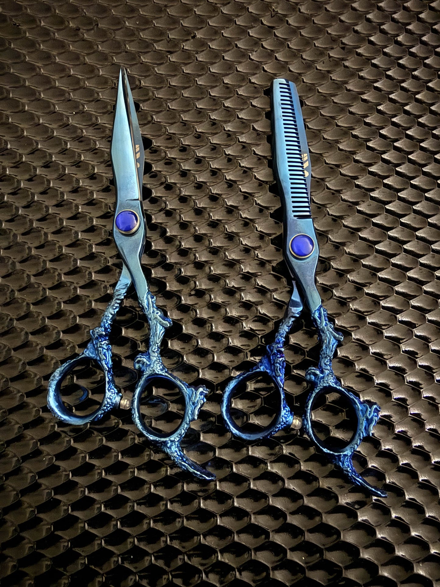 Blue Dragon Handle Shear Thinner Set