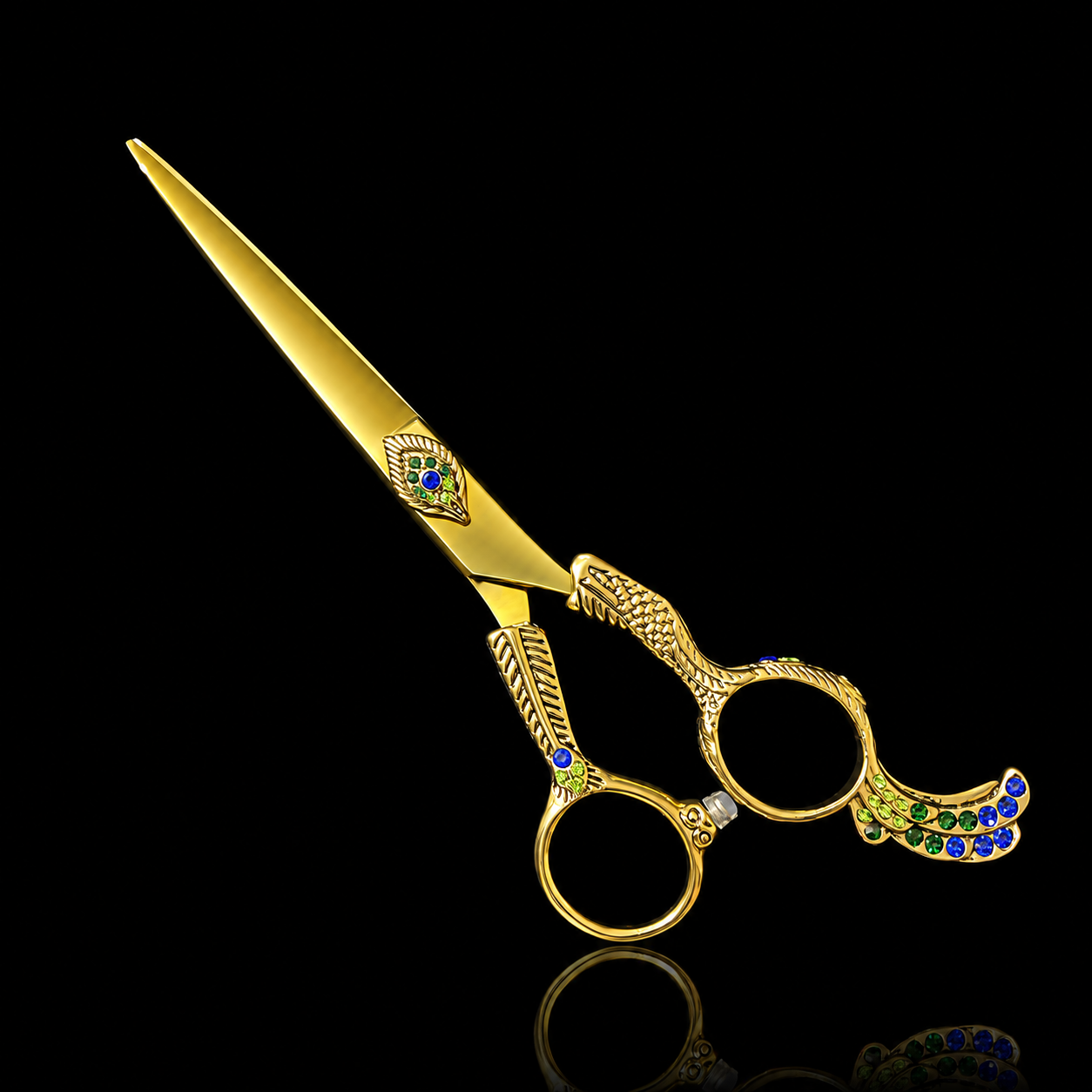 Unfanned Peacock Handle Shear