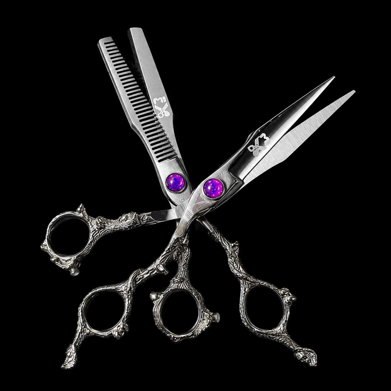 Silver Mazaro Shear Thinner Set