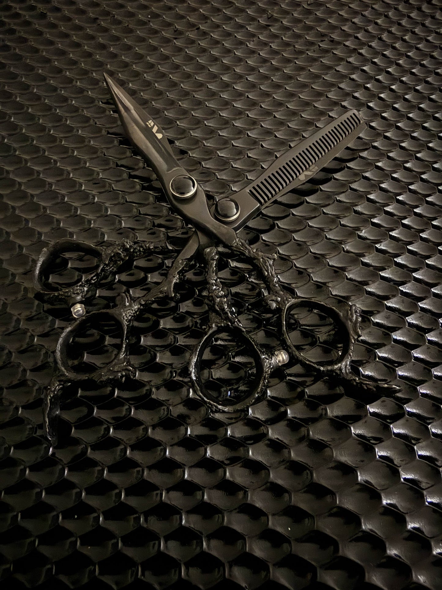 Black Dragon Handle Shear Thinner Set