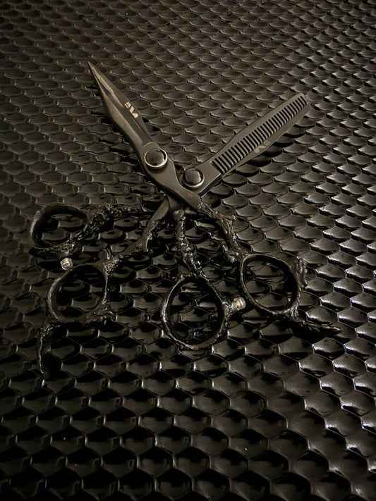 Black Dragon Handle Shear Thinner Set