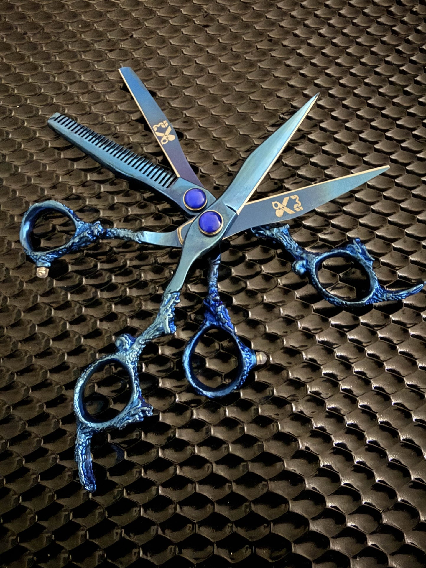 Blue Dragon Handle Shear Thinner Set